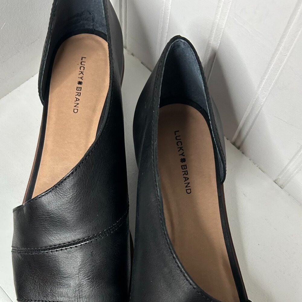 Lucky Brand Womens Serkie D'Orsay Size 11 in Black - Picture 2 of 6